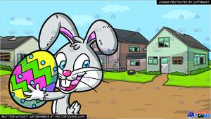 houses clipart bunny