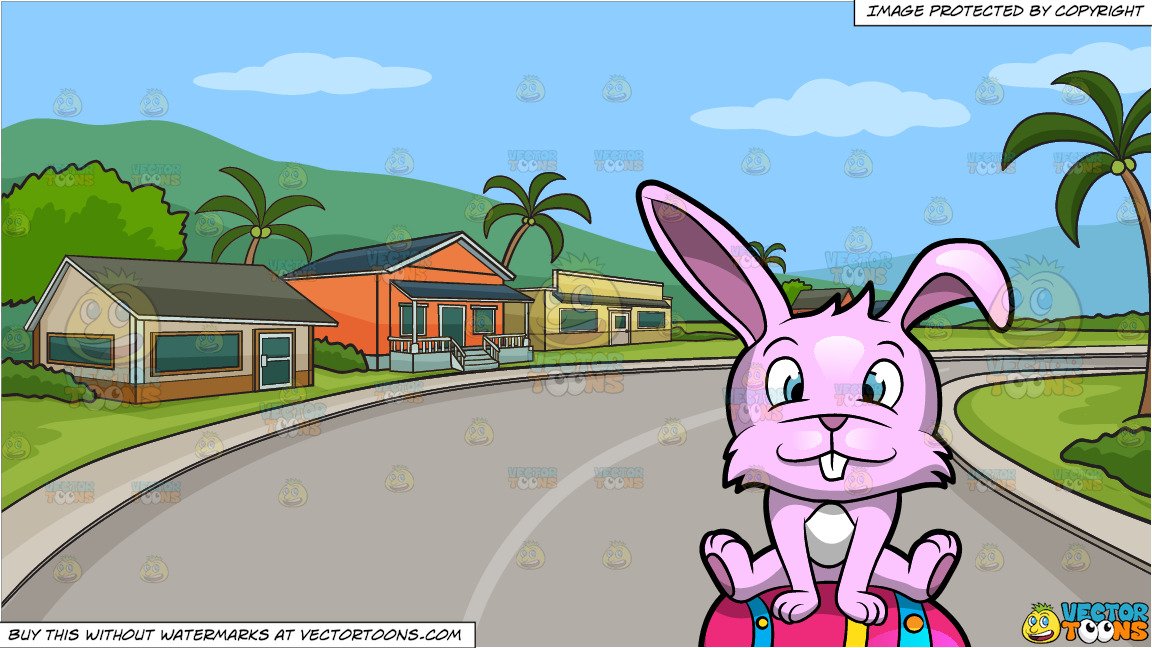 Houses clipart bunny. A cute easter sitting