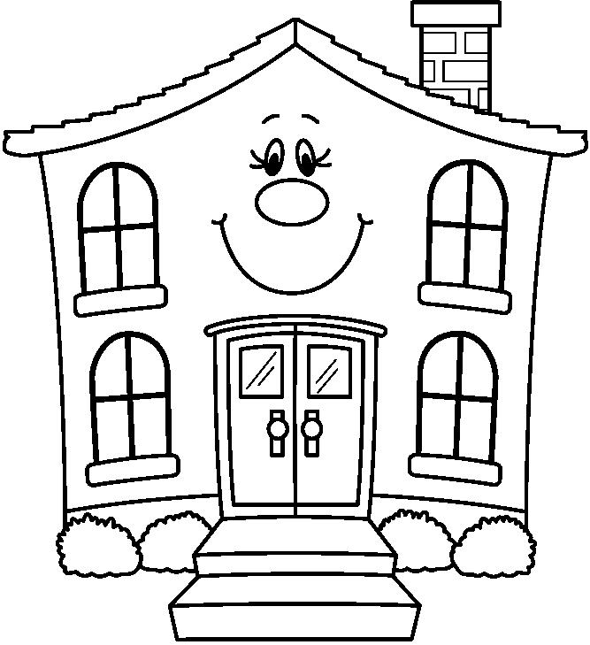 houses clipart face