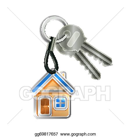 houses clipart keychain