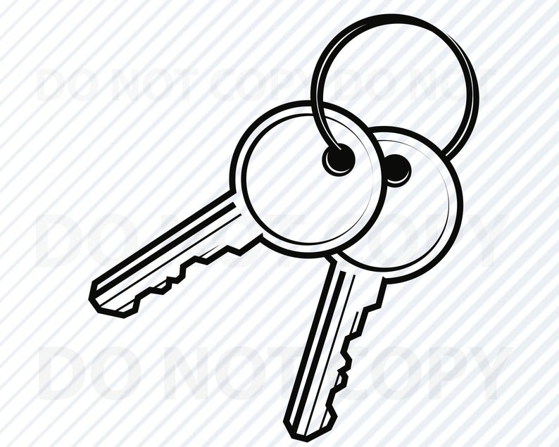 keys clipart house key