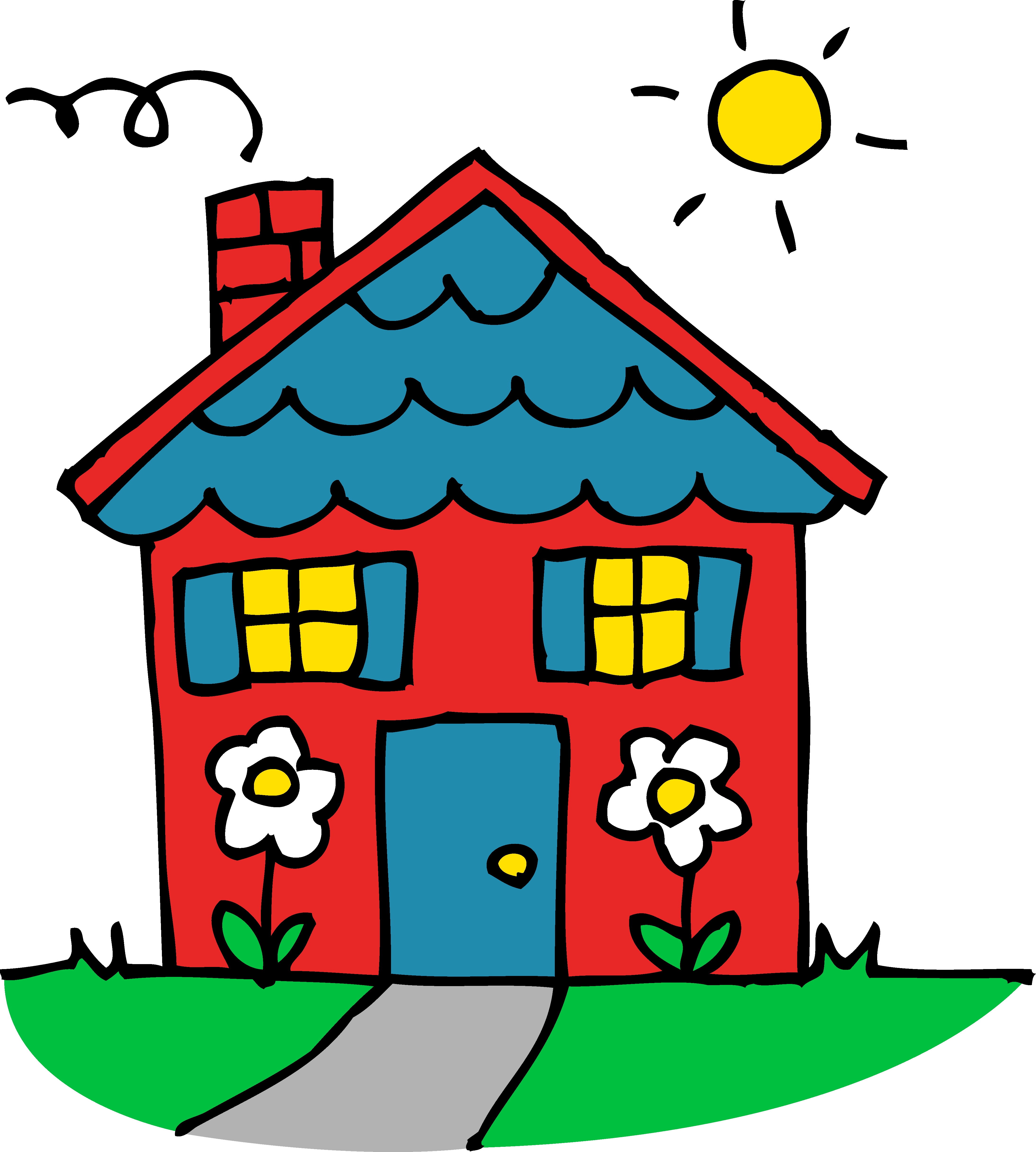 houses clipart summer