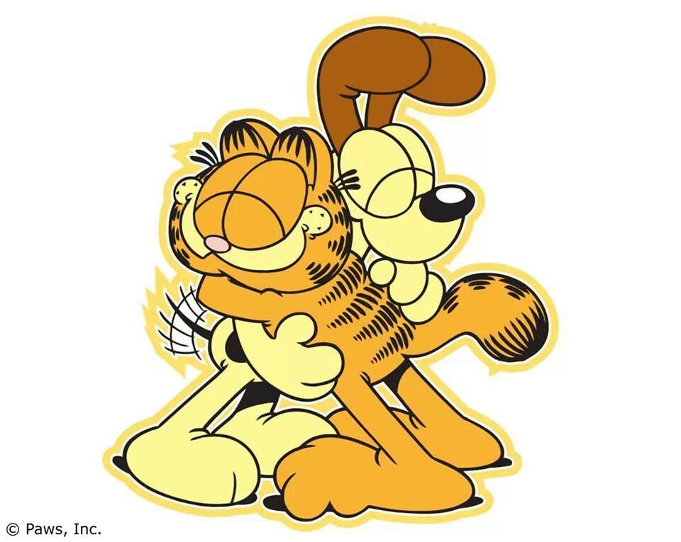 hug clipart garfield