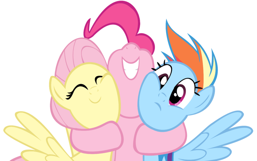 Pinkie dash shy by. Hug clipart happy