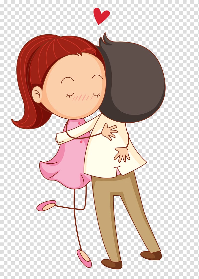 Cartoon romance hug couple. Hugging clipart love