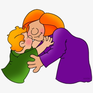 hugging clipart child hug