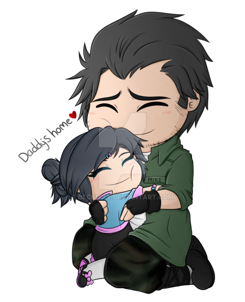 hugging clipart hug daddy