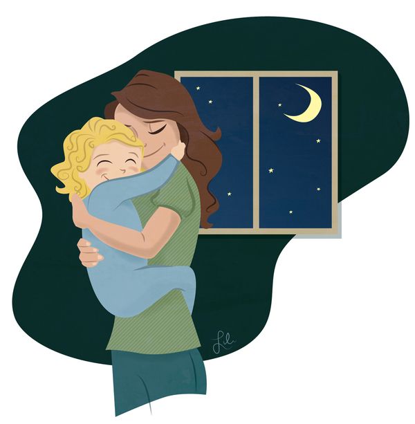 hugging clipart kiss goodnight