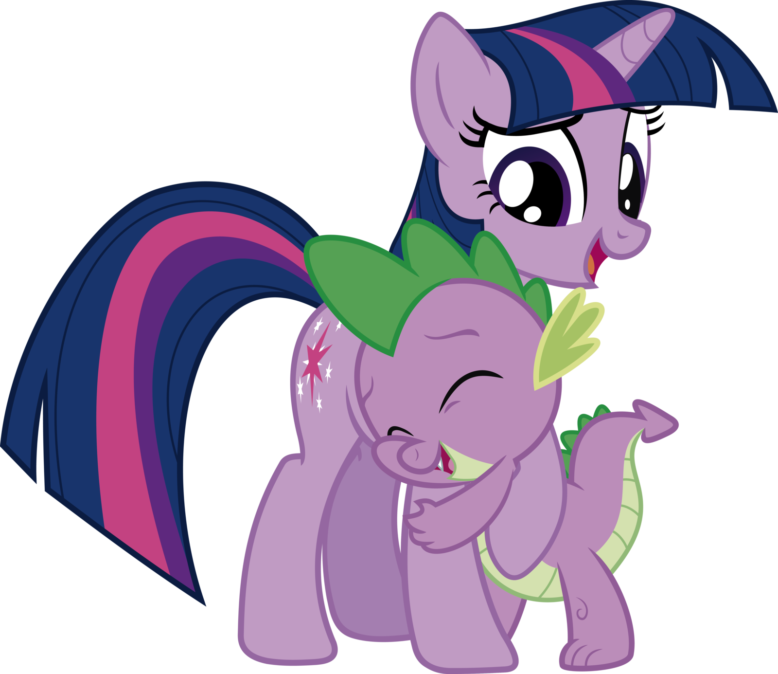 Hugging clipart relationship. Twilight and spike hug