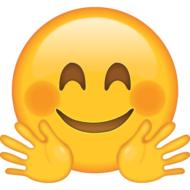 hugging clipart smiley face