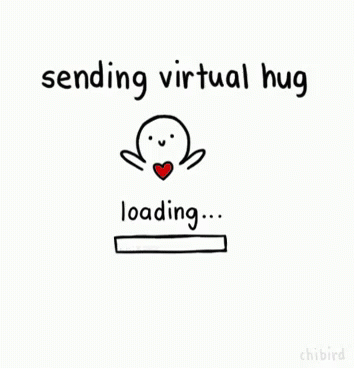 hugging clipart virtual