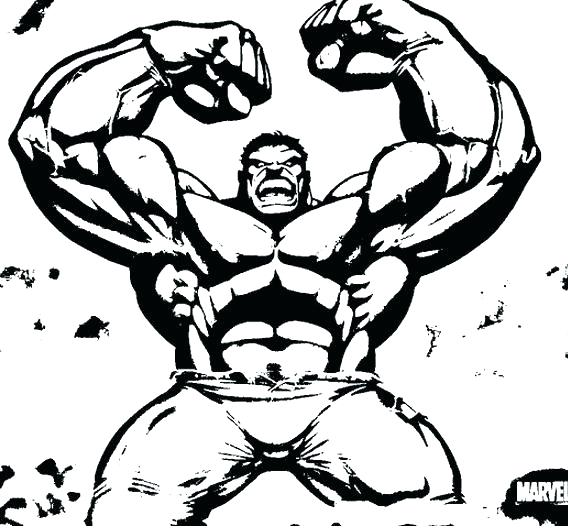 Hulk clipart black and white. 
