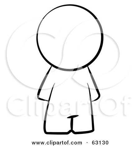 human clipart black and white