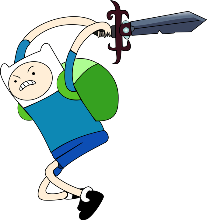 Images of adventure time. Human clipart finn