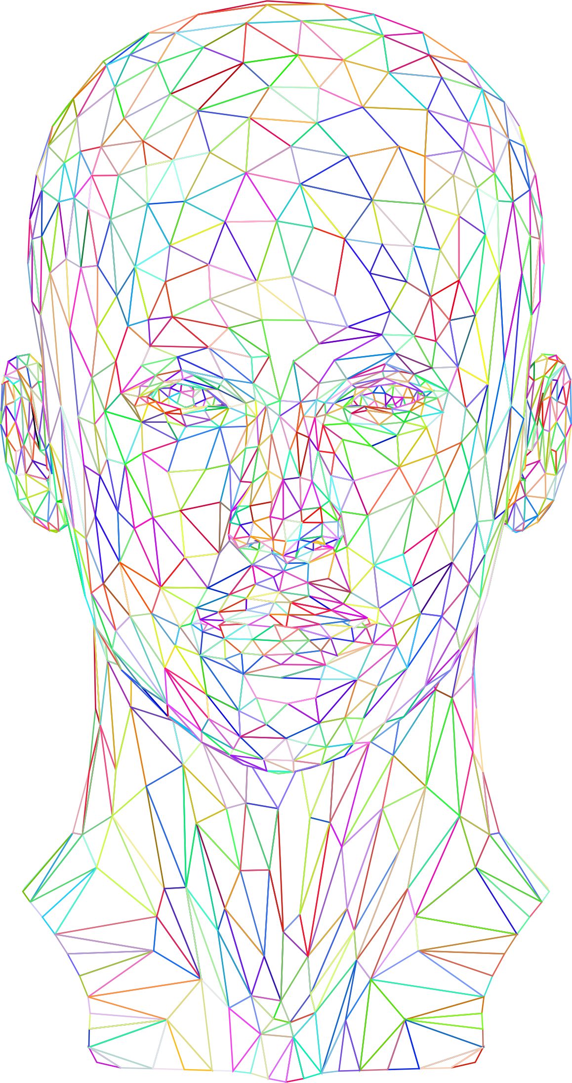 human clipart wireframe