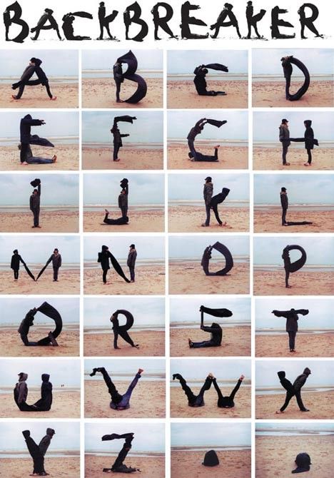 humans clipart alphabet