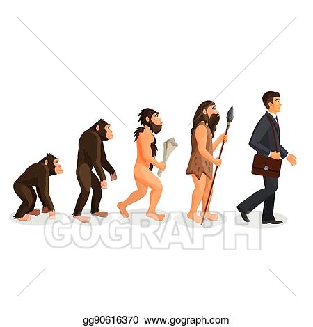 Eps vector from ape. Humans clipart hominid