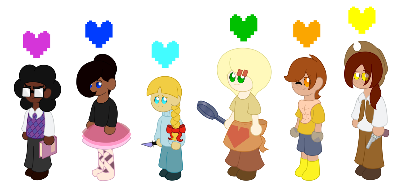 Six fallen by thecrystalring undertale.