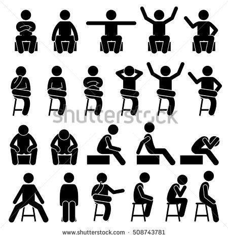 humans clipart sitting
