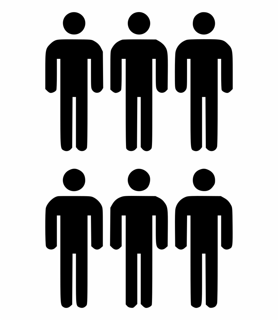 humans clipart six person