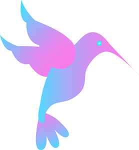 hummingbird clipart pink