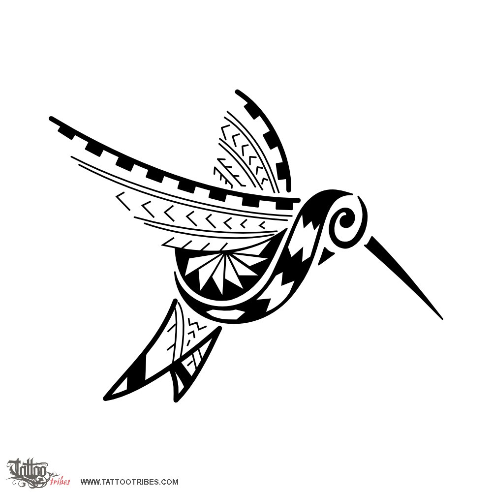 hummingbird clipart polynesian