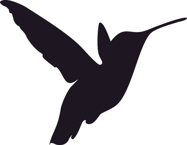 Hummingbird clipart silhouette. Free image on pixabay
