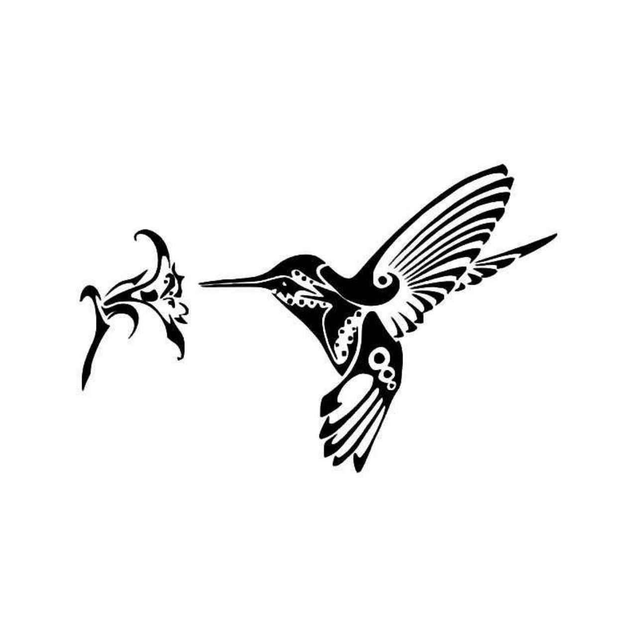 hummingbird clipart tribal