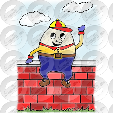 Humpty dumpty clipart. Picture for classroom therapy