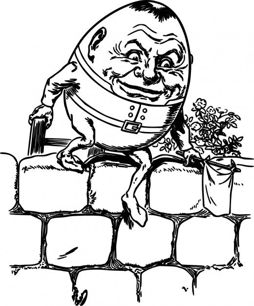 Humpty dumpty clipart king. Notorious nursery rhymes number