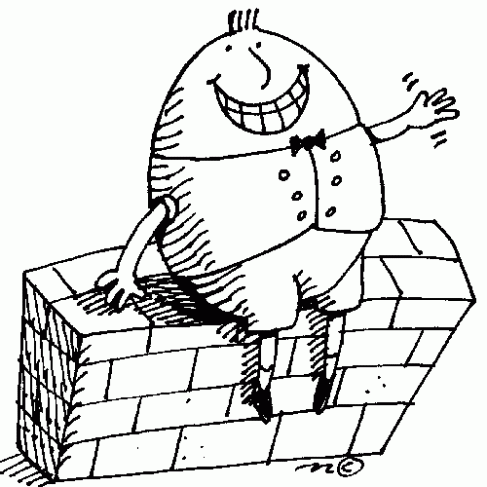 Do apologists employ the. Humpty dumpty clipart line