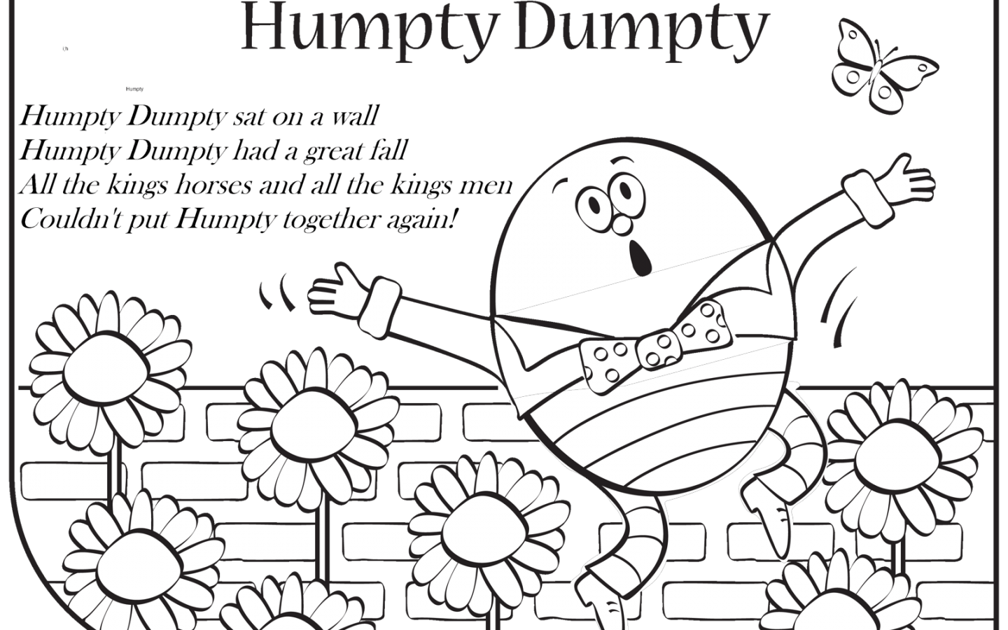 humpty dumpty clipart outline