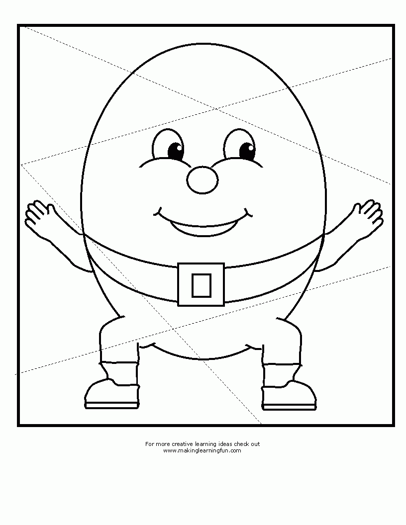 Free coloring pages download. Humpty dumpty clipart printable