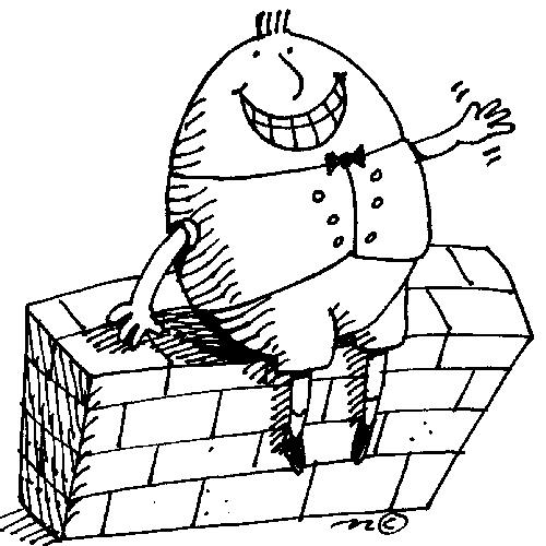 humpty dumpty clipart sketch