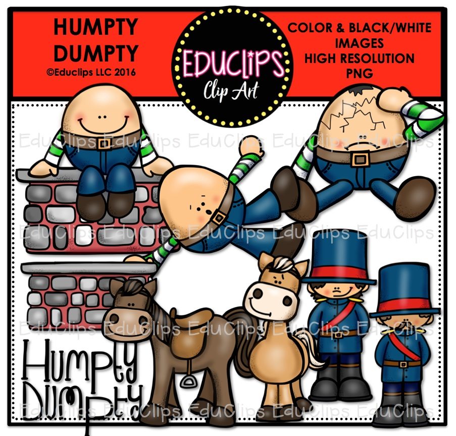 Nursery rhyme clip art. Humpty dumpty clipart story