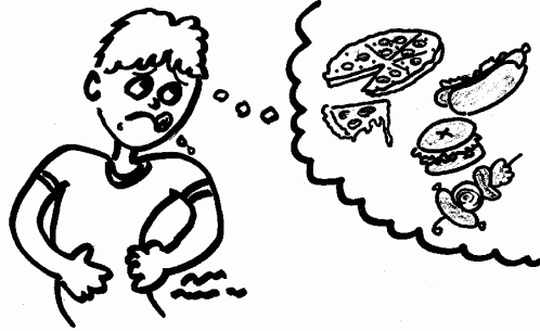 hungry clipart hungry man