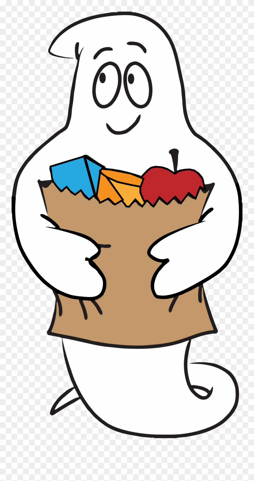 Spooky ghost to be. Hungry clipart logo