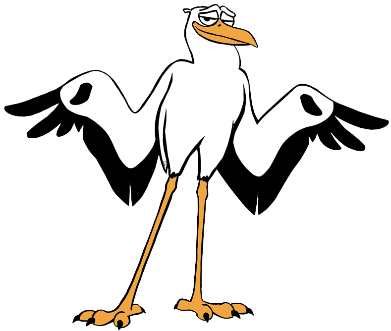 stork clipart bab