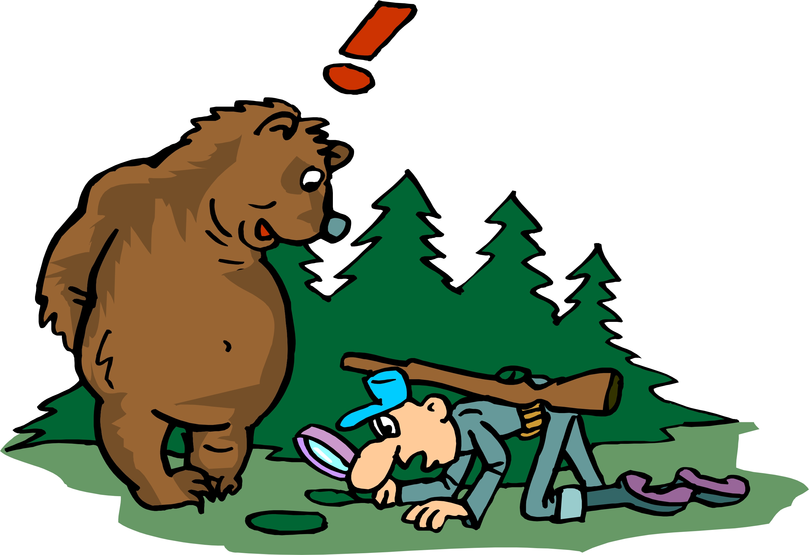 hunter clipart cartoon bear