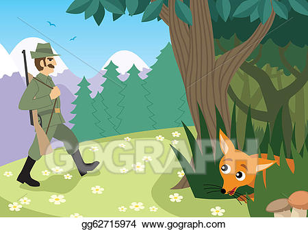 hunting clipart forest