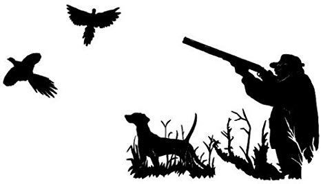 hunter clipart pheasant shooting