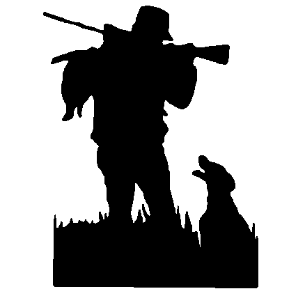 hunter clipart silhouette