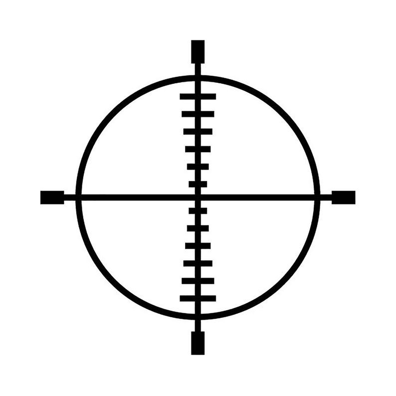 Scope sights rifle eps. Hunting clipart crosshairs