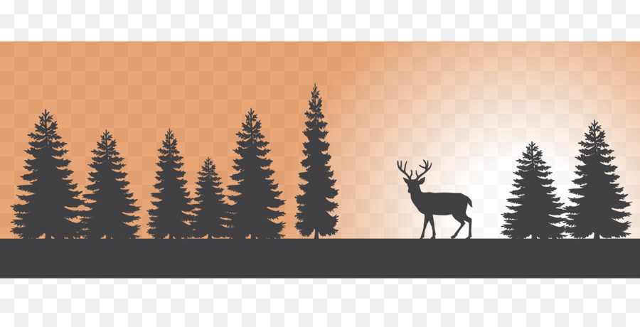 hunting clipart deer tree