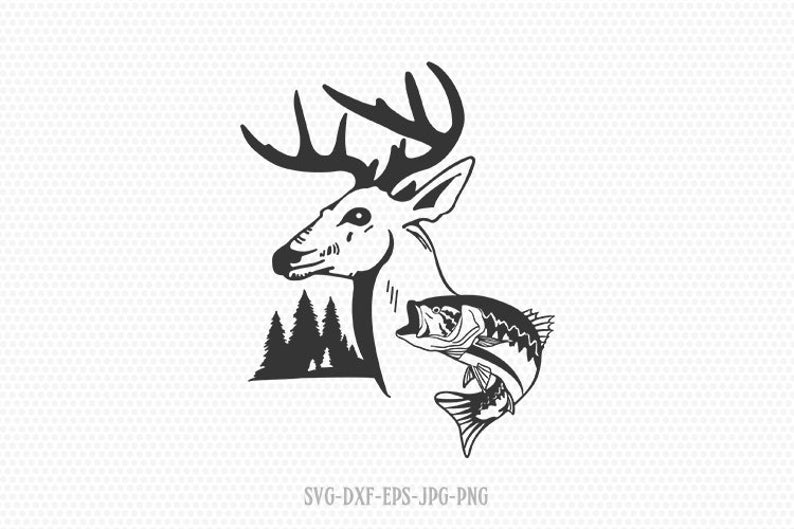 Free Free 205 Hunting Fishing Cross Svg SVG PNG EPS DXF File