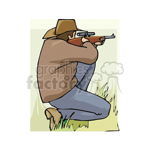 hunting clipart guy