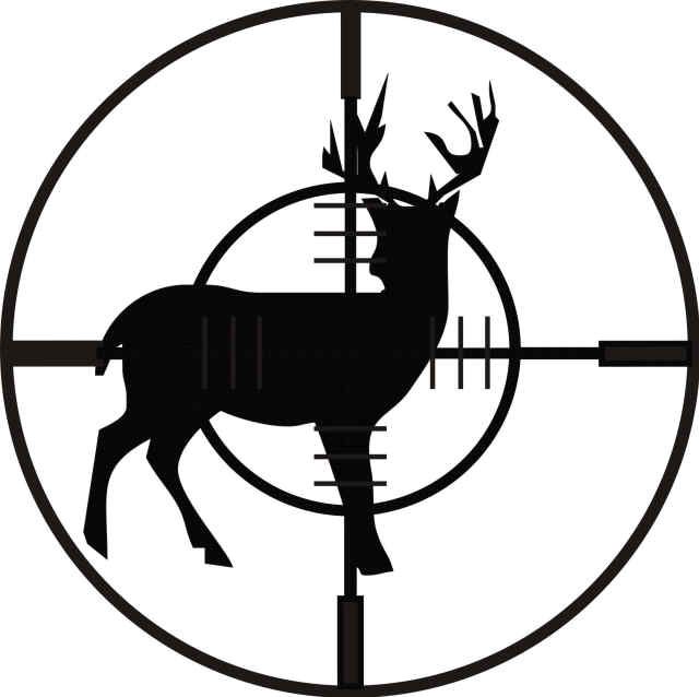 hunting clipart stencil