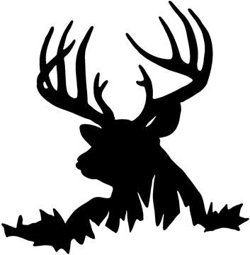 hunting clipart stencil