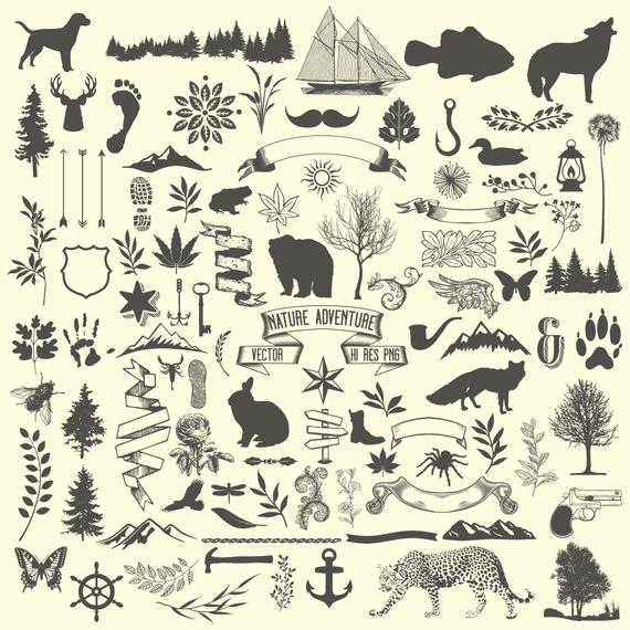 hunting clipart vector element