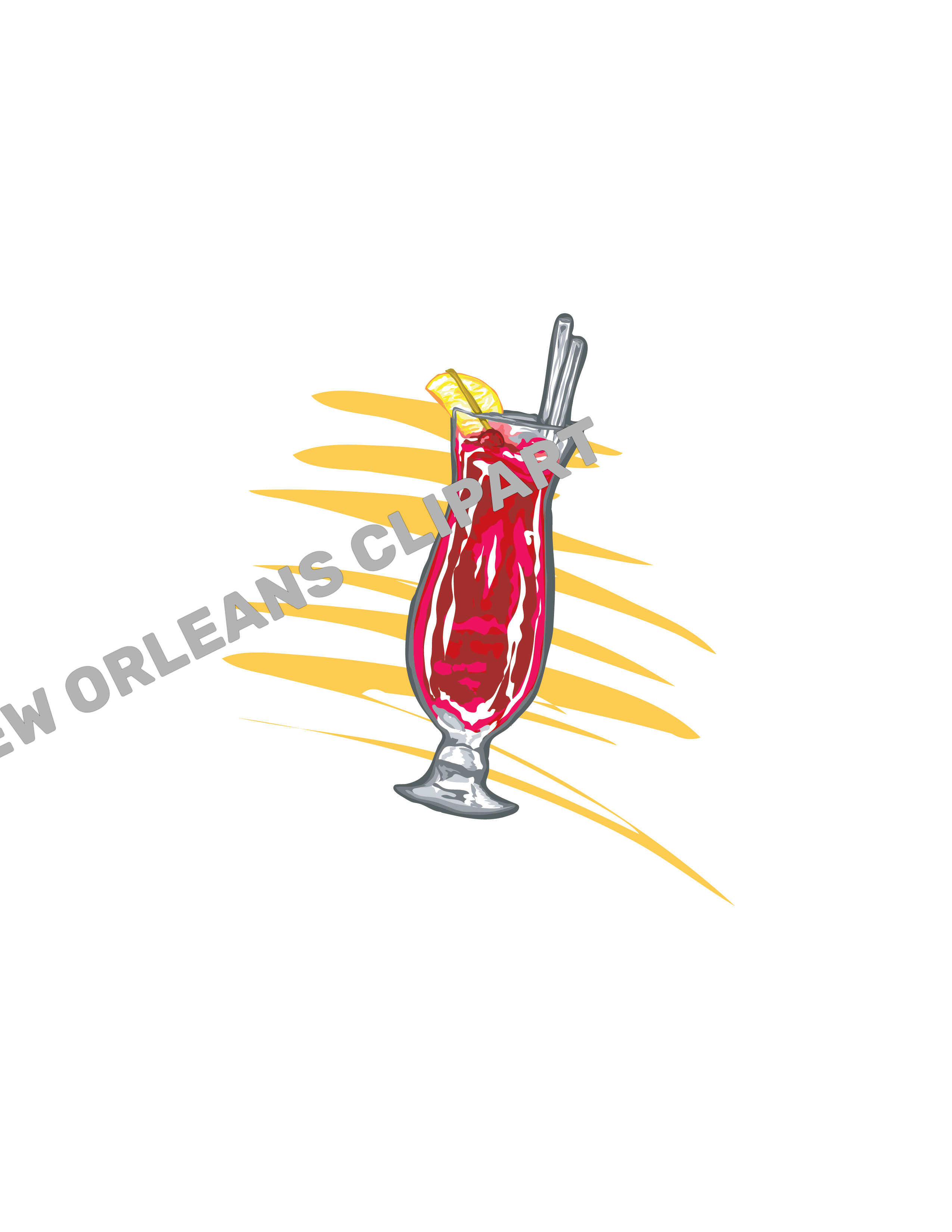 New orleans drink clip. Hurricane clipart abstract